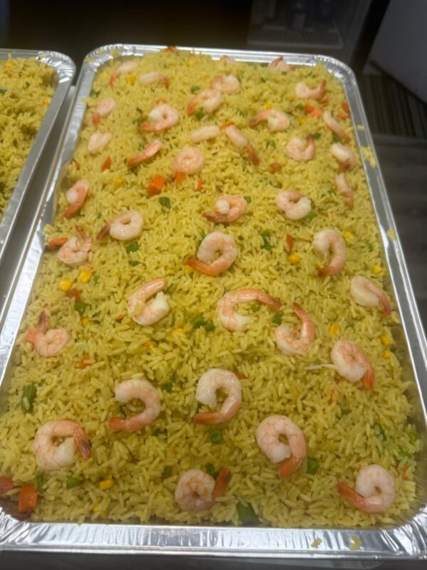 Fried rice in tray
