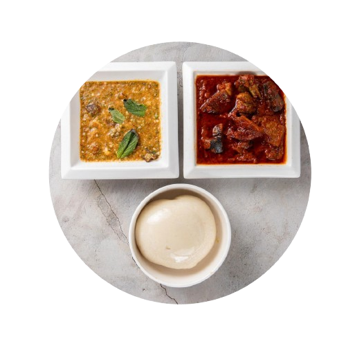 Pounded yam and soup